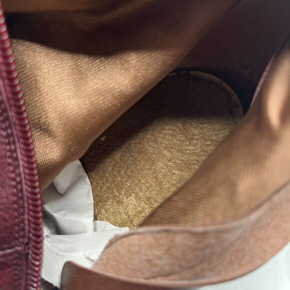 Elastomere Burgundy Red Leather Heeled Boots Womens Size 7 West Germany - Picture 11 of 11